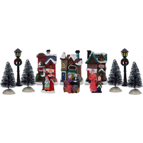 The Holiday Aisle® Christmas Village Set Complete Decoration Includes